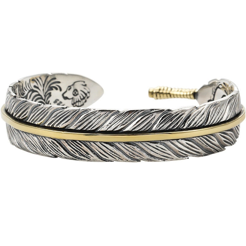 FEATHER CUFF BRACELET