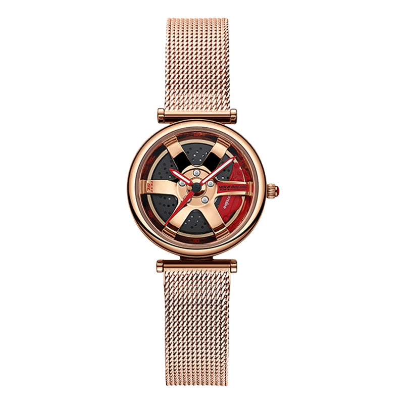 TE37 WHEEL NON SPINNING WHEEL WATCH FOR WOMEN