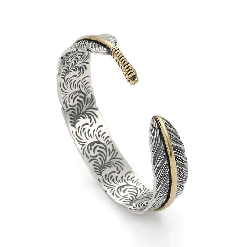 FEATHER CUFF BRACELET