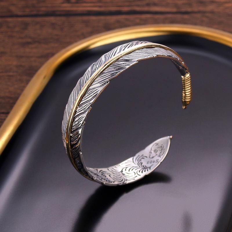 FEATHER CUFF BRACELET